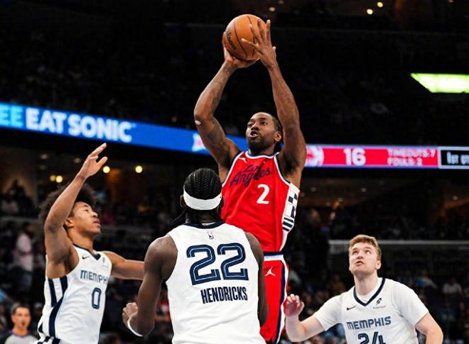 快船逆转灰熊伦纳德加兰联手锁定胜局