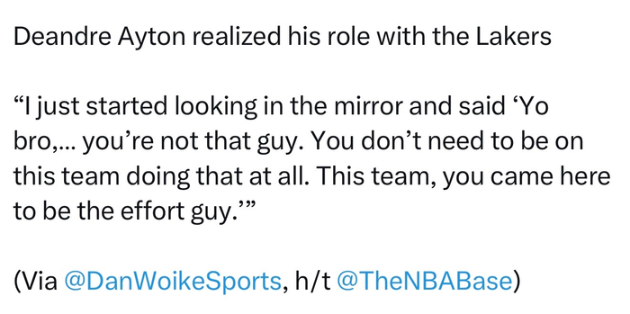 艾顿坦言湖人队角色转变：从迷茫到全力以赴